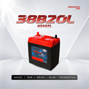 Aki Kering Emtrac NS40ZL Silver Alloy untuk Honda Brio Jazz Toyota Agya Daihatsu Ayla