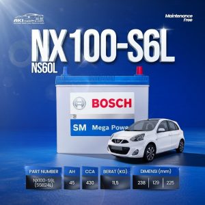 Aki Kering Bosch NX100-S6L 55B24L Upgrade untuk Grand Livina Yaris City