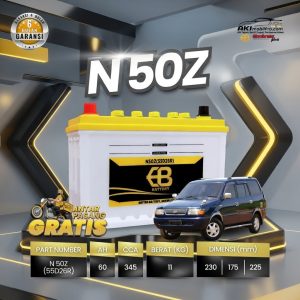 Aki Basah EB N50Z Murah untuk Toyota Kijang LGX Isuzu Panther Elf